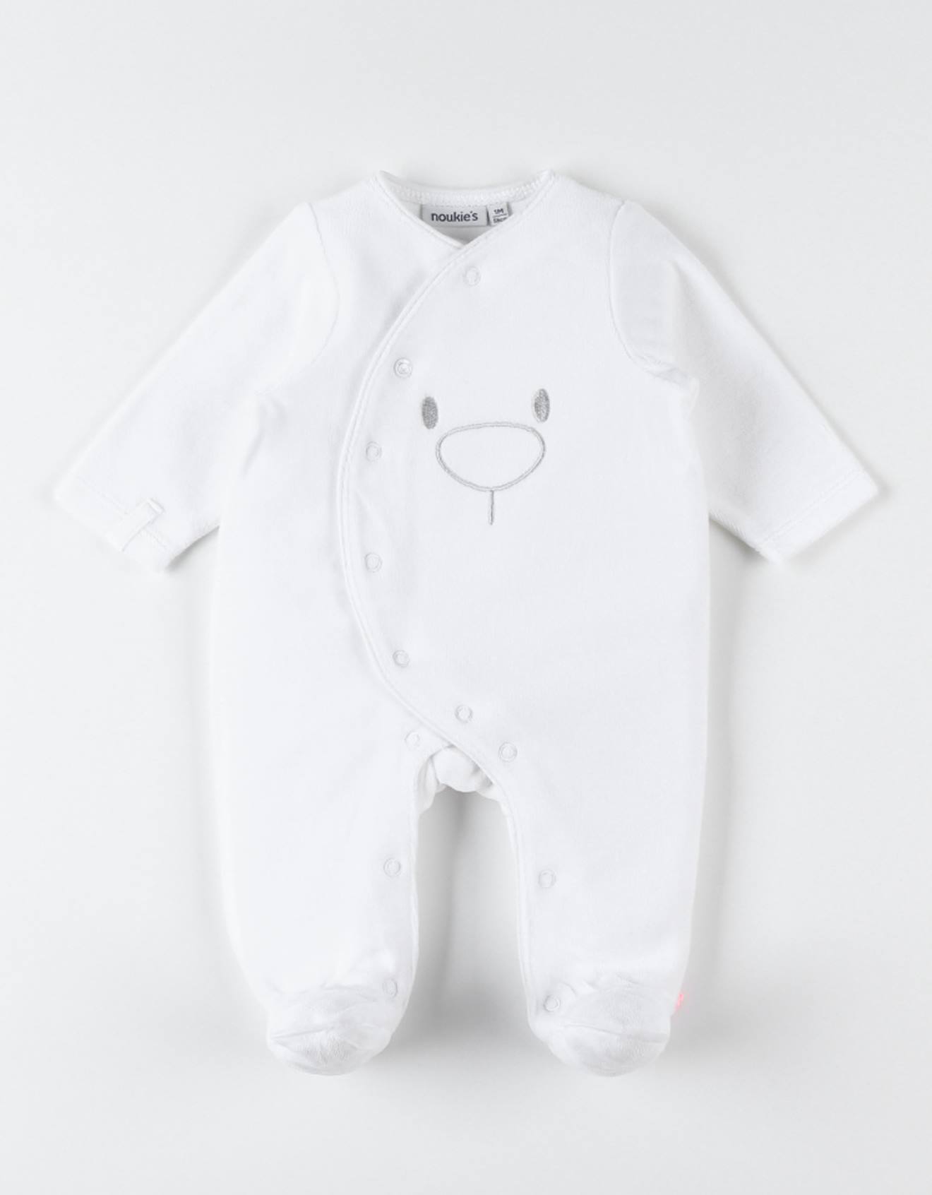 Pyjama Dors-bien En Velours Blanc