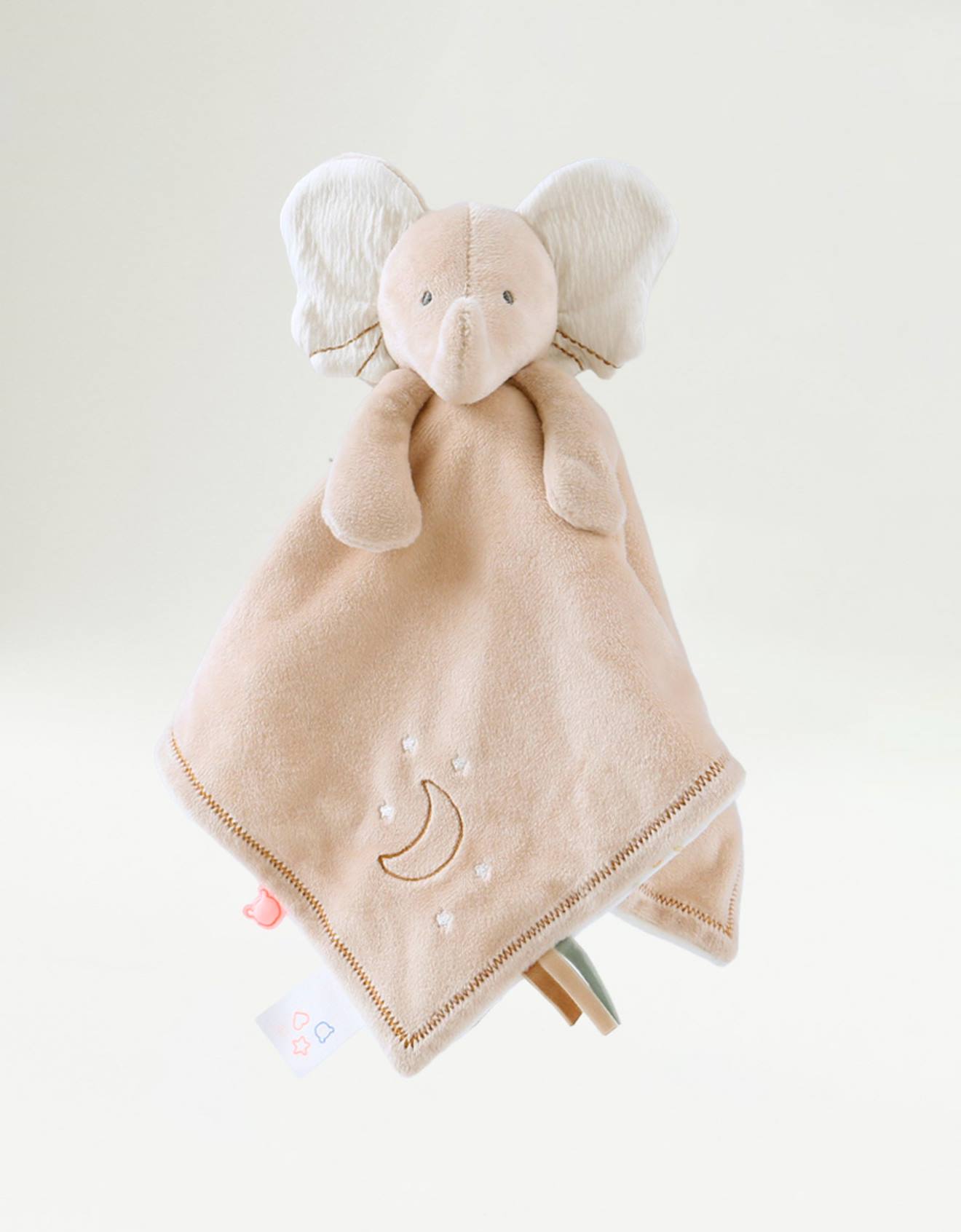 Doudou Éléphant Réversible Bali Beige