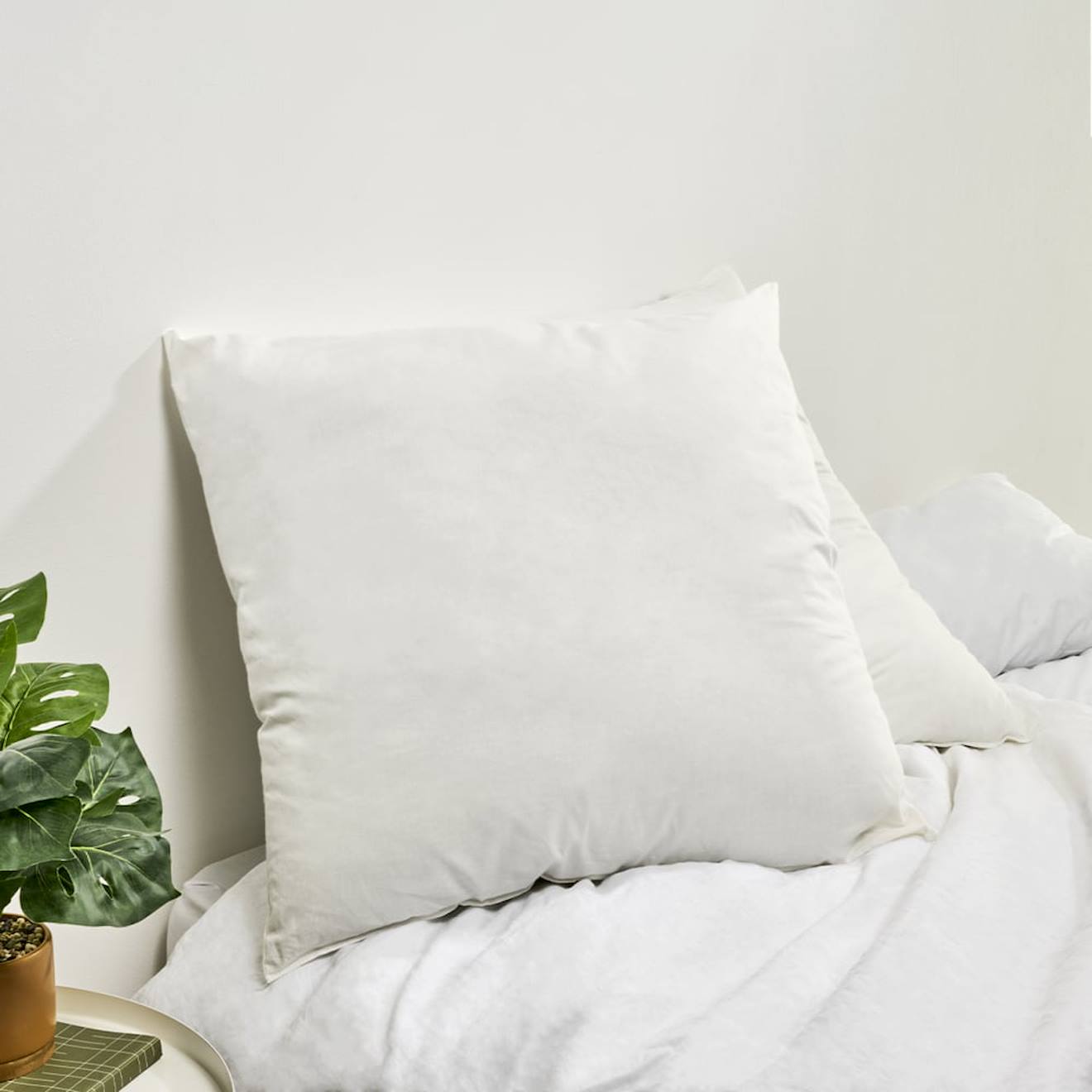 Bleu Calin - Oreiller Ferme Enveloppe Coton Bio Gots Blanc