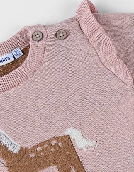 Pull en tricot cheval Rose 4 - vertbaudet enfant 