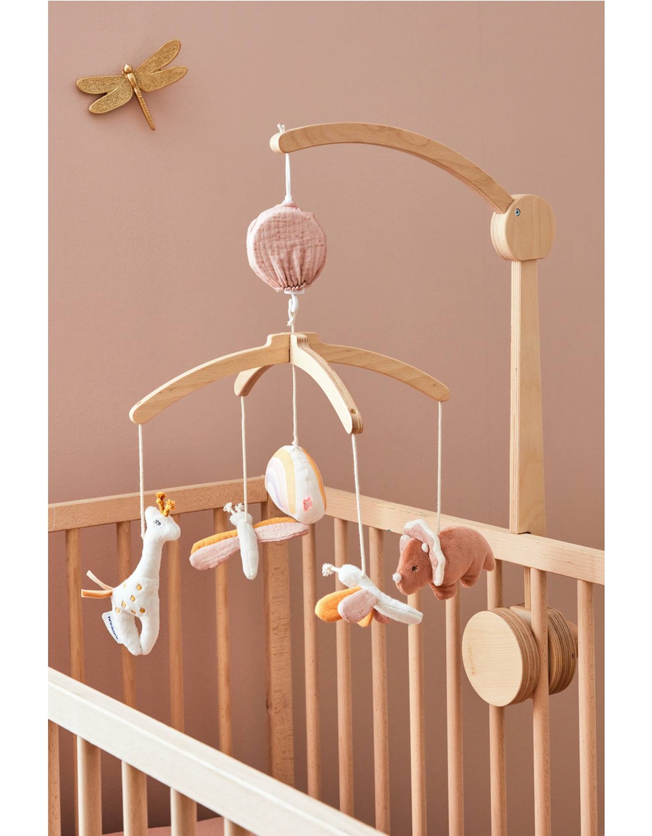 Mobile Musical En Bois Popsie Blanc (Noukie's) - Image 1