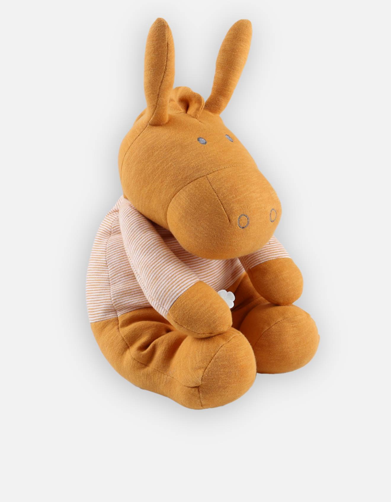 Peluche Coton Bio 40cm Paco Jaune