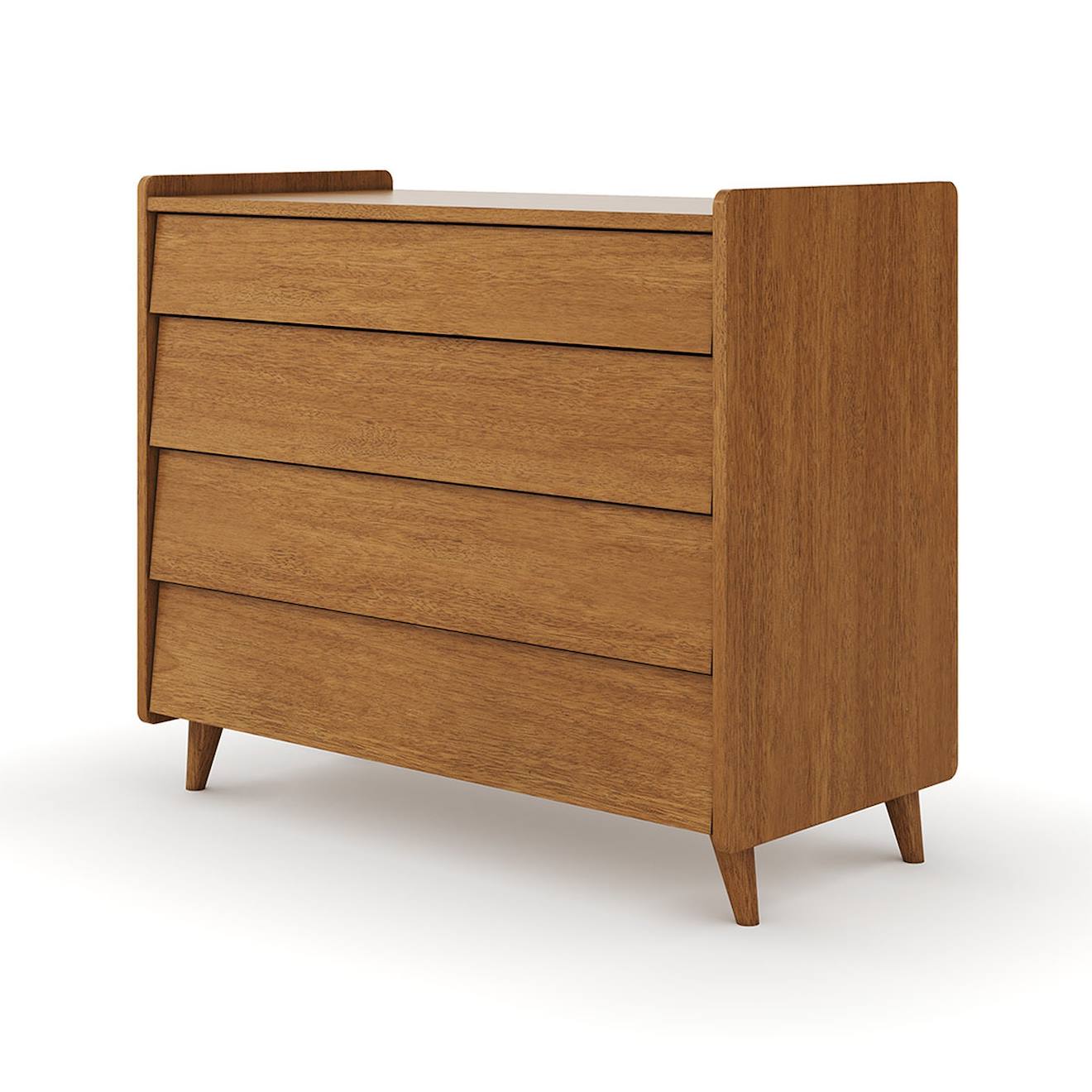 Commode 4 Tiroirs Bois Massif Peter Noisette