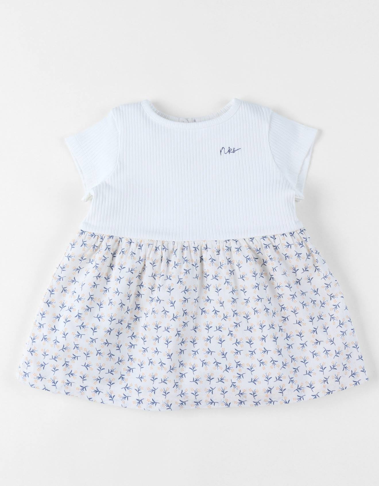 Robe Bi-matière Blanc