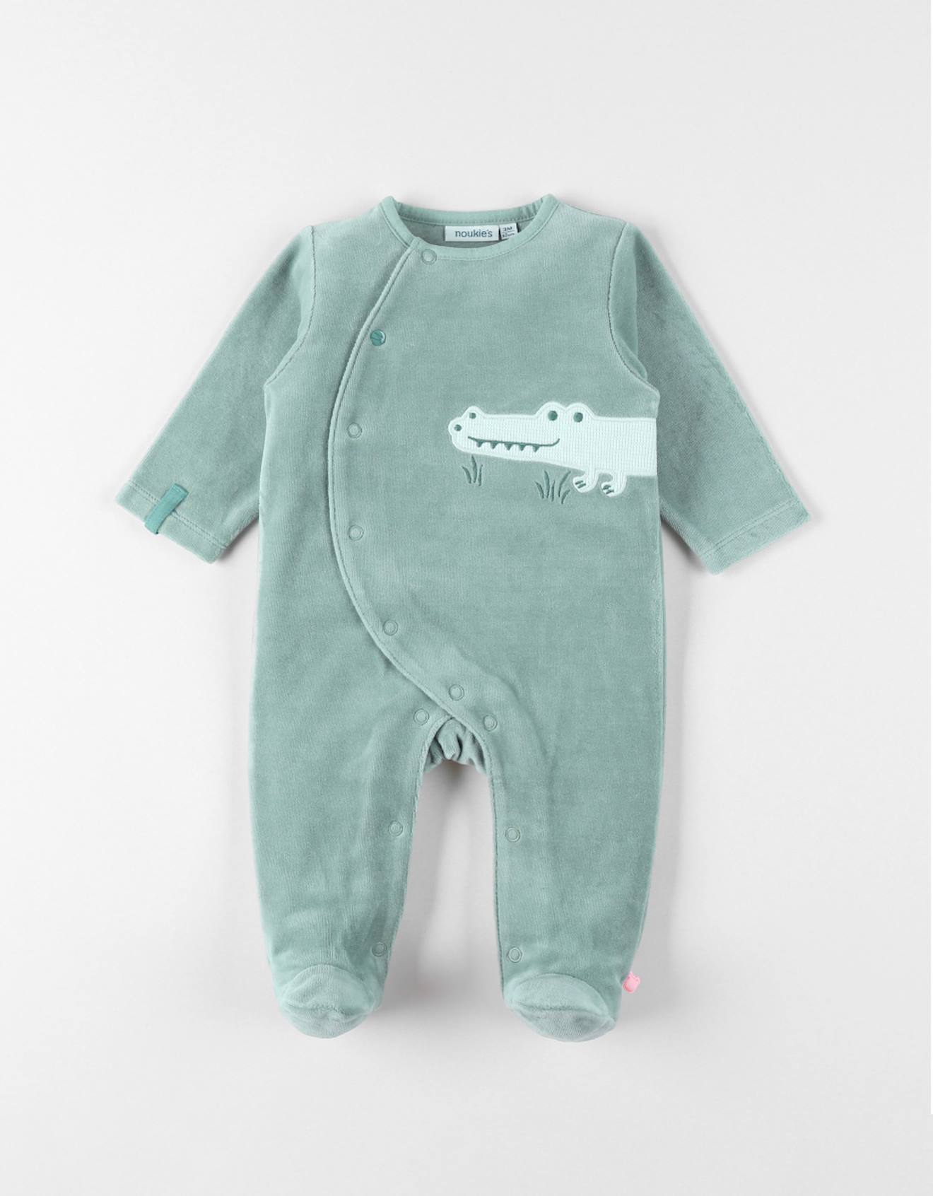 Noukies - Pyjama Bébé Velours Vert