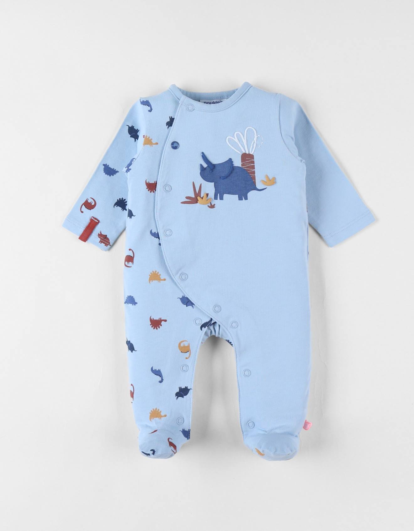 Noukies - Pyjama Bébé En Jersey De Coton Dino Bleu