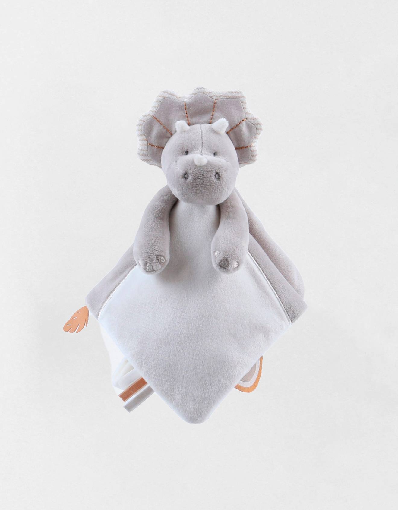 Doudou Ops En Veloudoux Gris