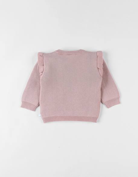 Pull en tricot cheval Rose 3 - vertbaudet enfant 