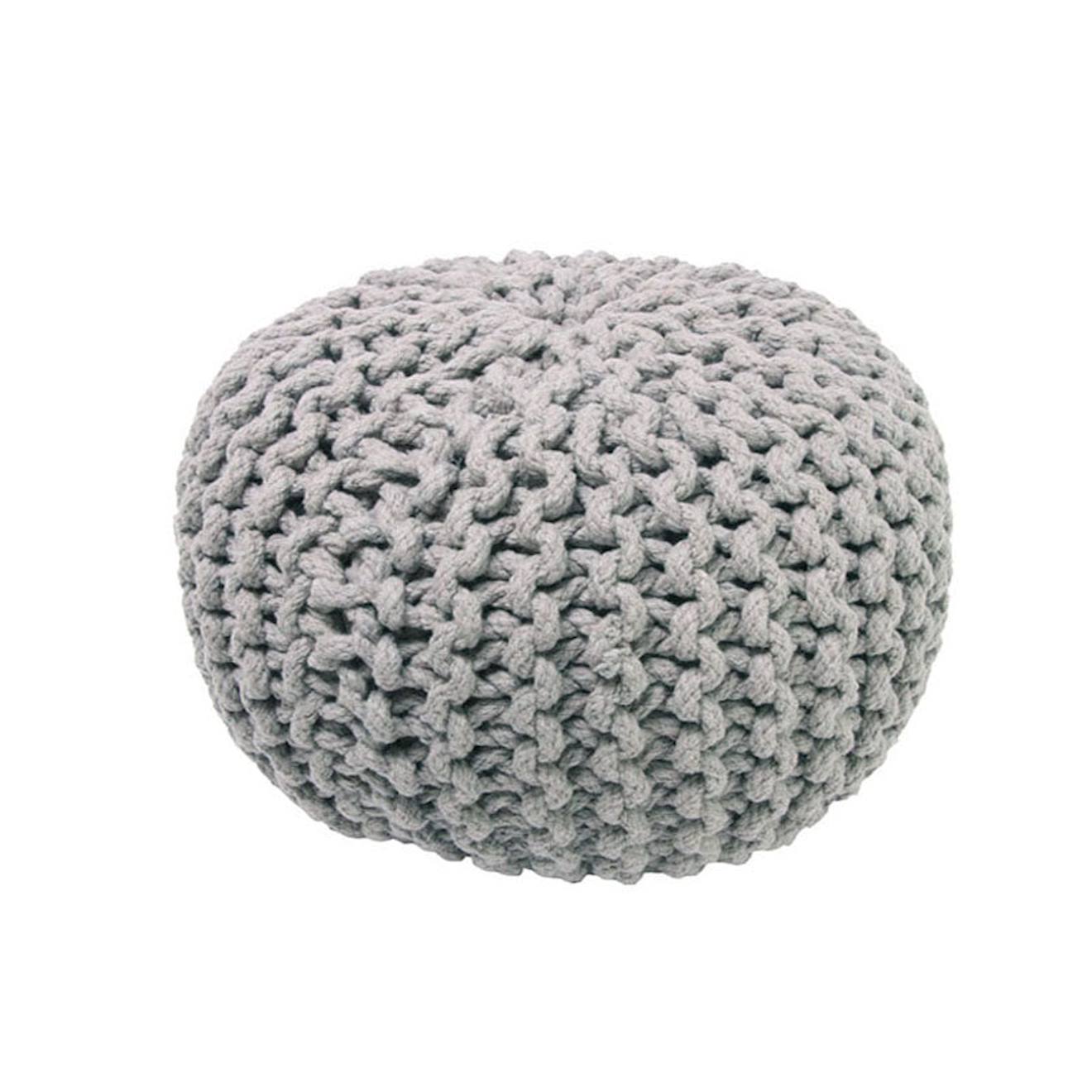 Nattiot - Pouf Enfant Coton Lili Gris