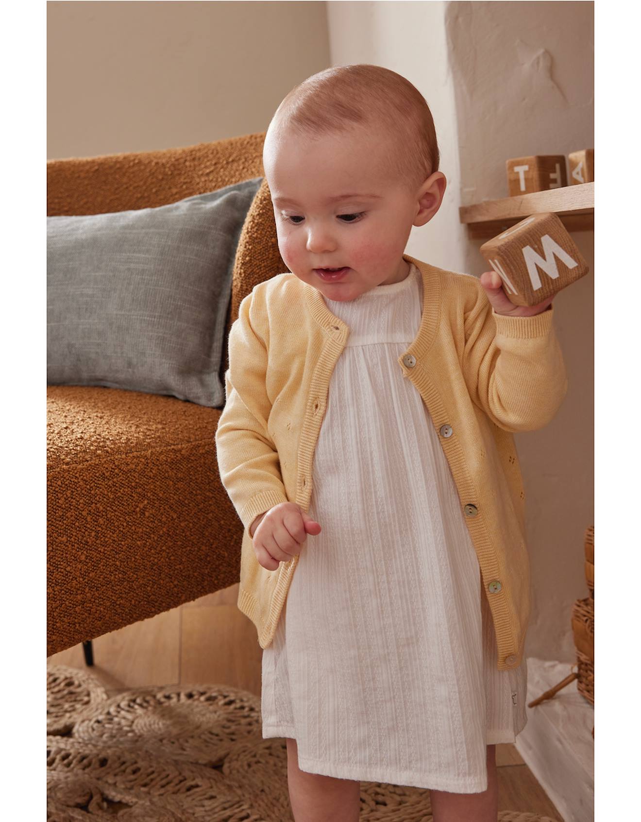 Noukies - Cardigan En Tricot Fin Jaune