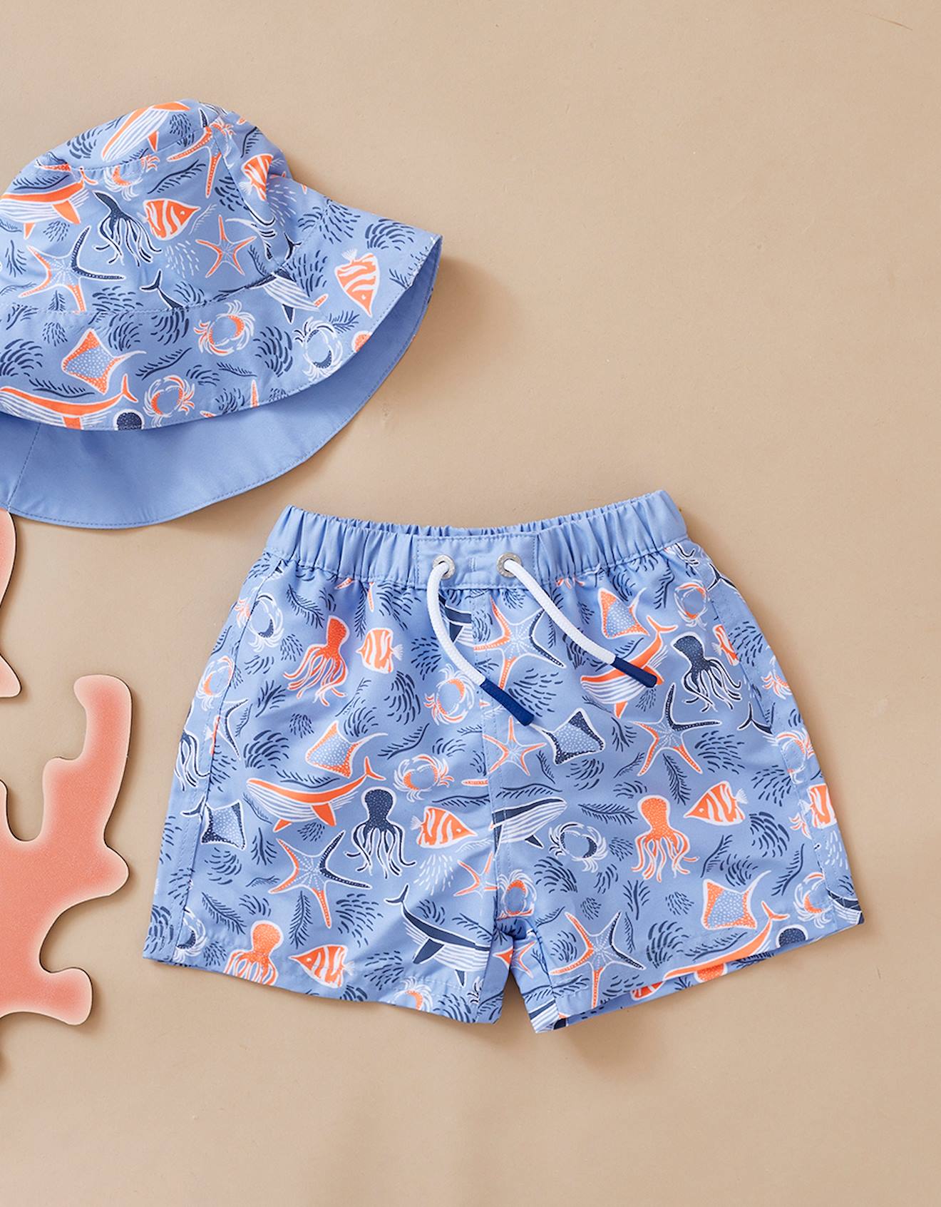 Noukies - Boxer De Bain Double Protection Bleu