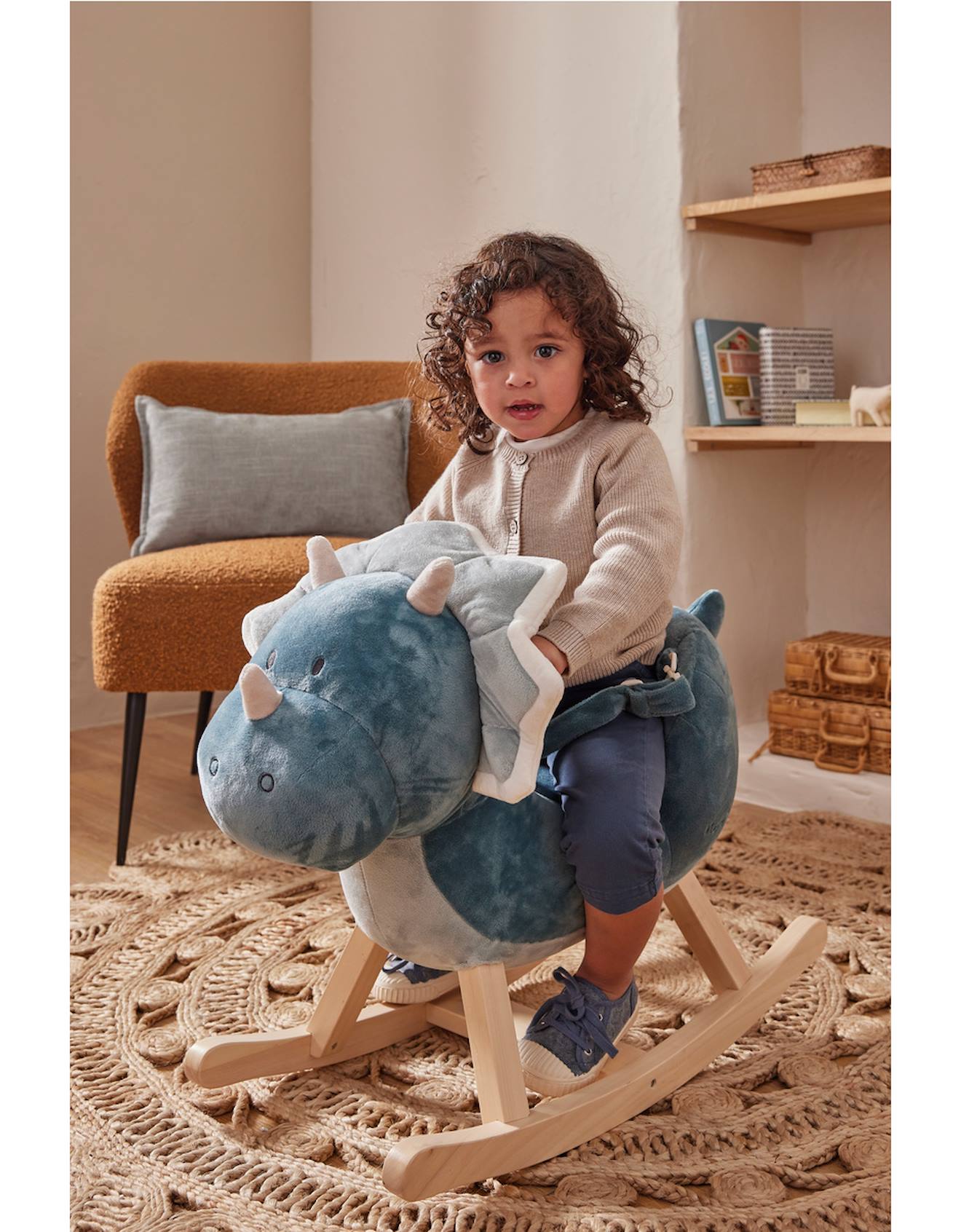 Dinosaure À Bascule Pour Bébé - Ops Bleu (Noukie's) - Image 1