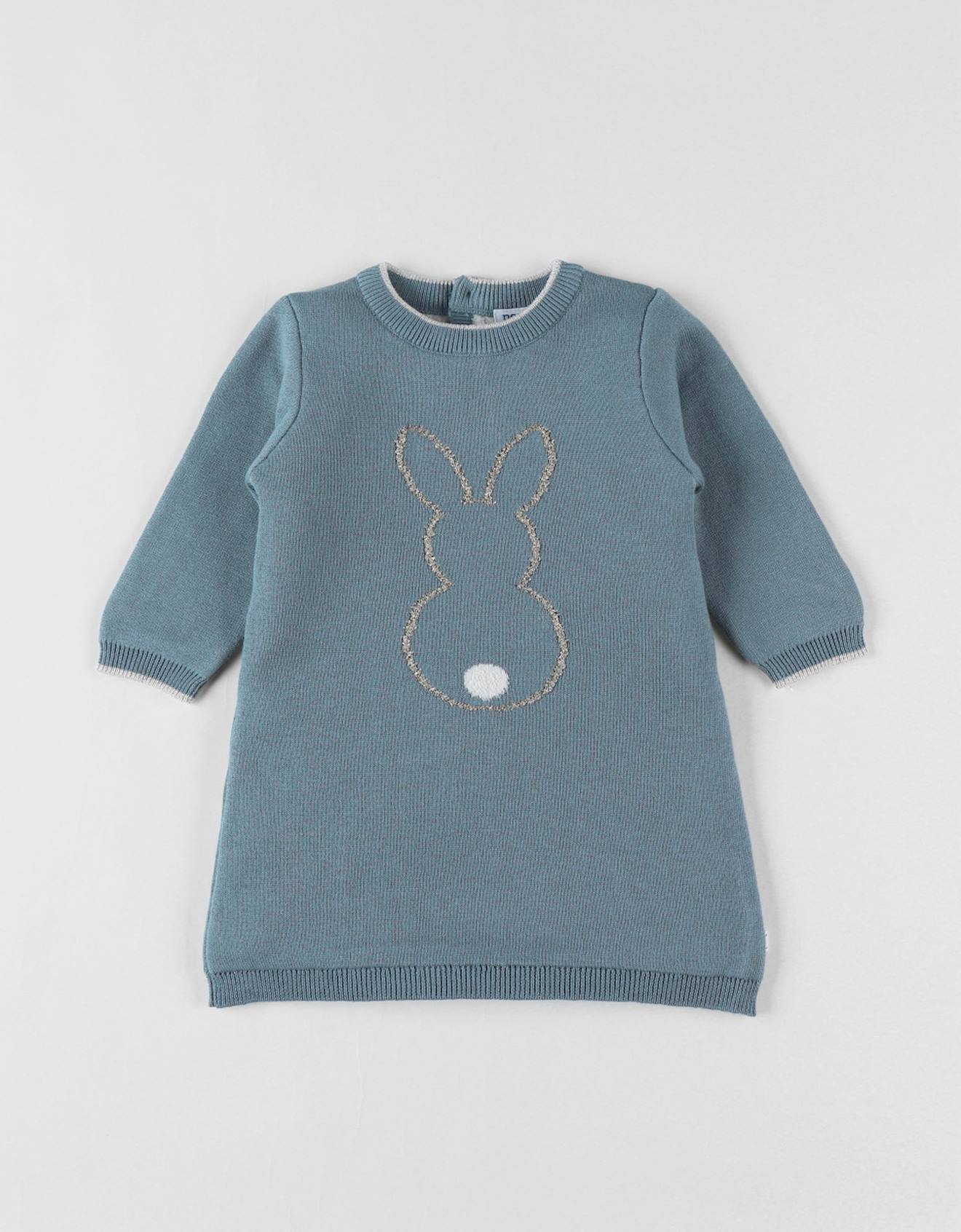 Robe En Tricot Turquoise