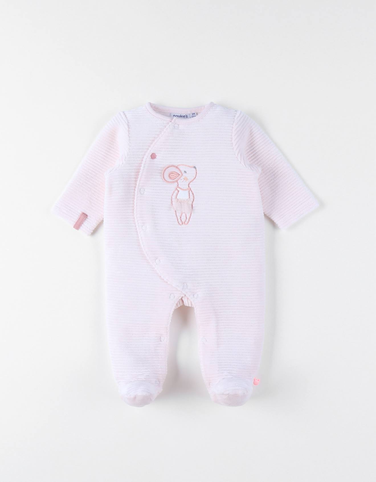 Pyjama Bébé Velours Rose