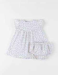 Bébé-Robe, jupe-Robe avec bloomer voile de coton