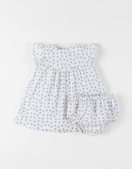 Bébé-Robe avec bloomer voile de coton