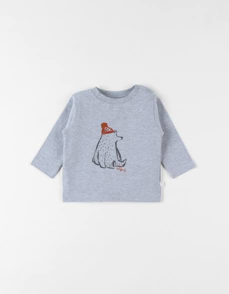 Bébé-T-shirt ours chiné