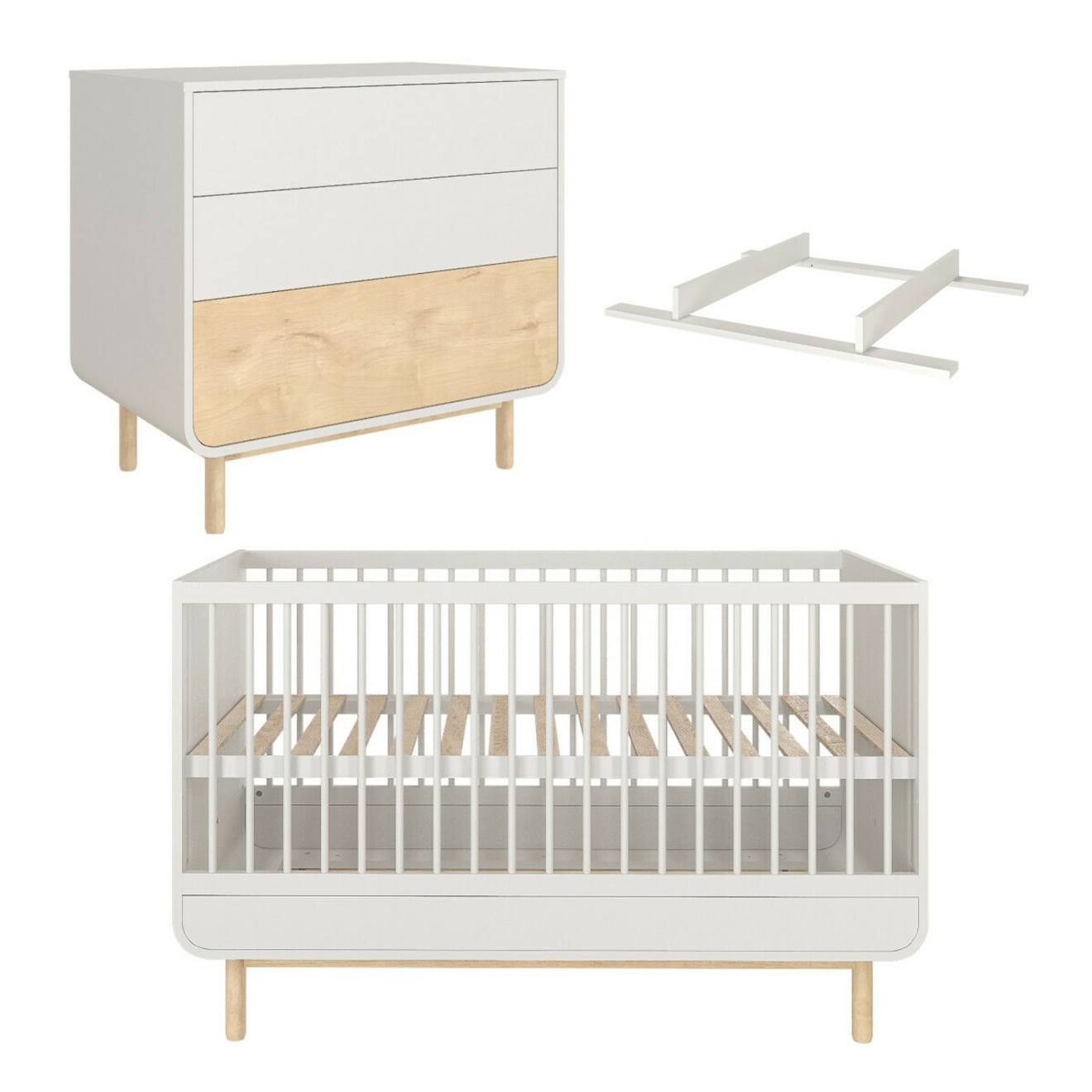 Chambre Complète Bébé Sasha Blanc