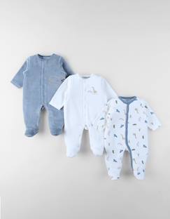 Lot de 3 dors-bien en velours  - vertbaudet enfant