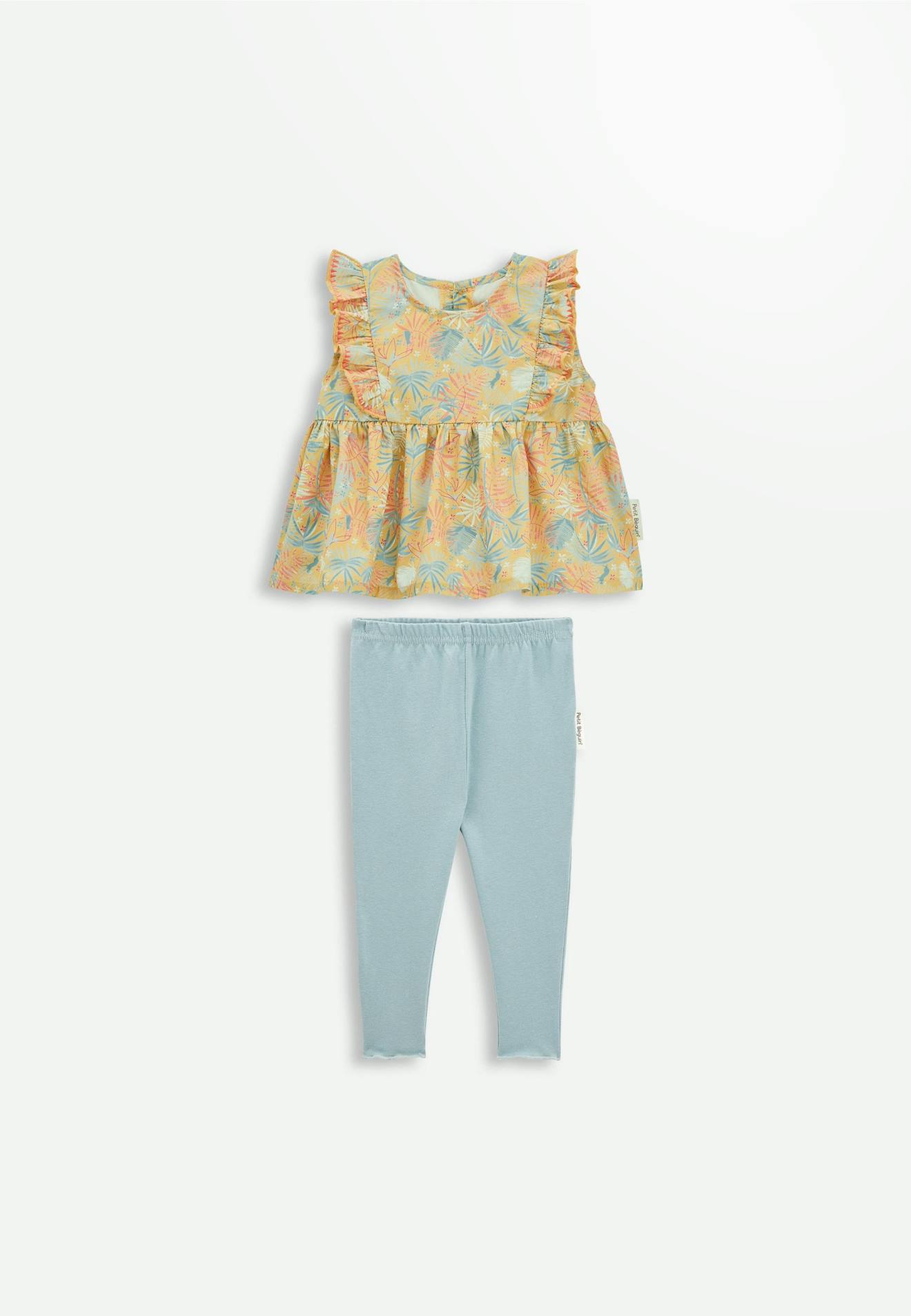 Ensemble Fille Tunique + Legging Chat Bada Bada Multicolore