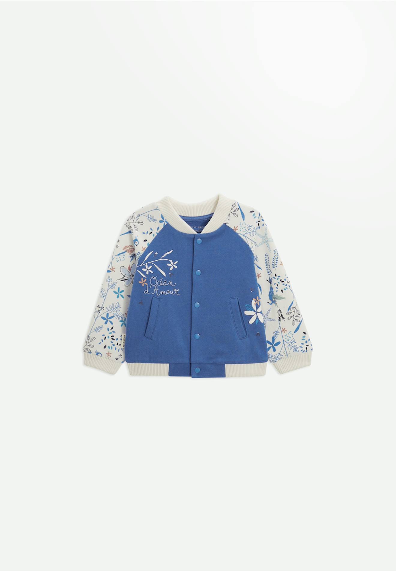 Veste Teddy Bébé Océan D'amour Bleu