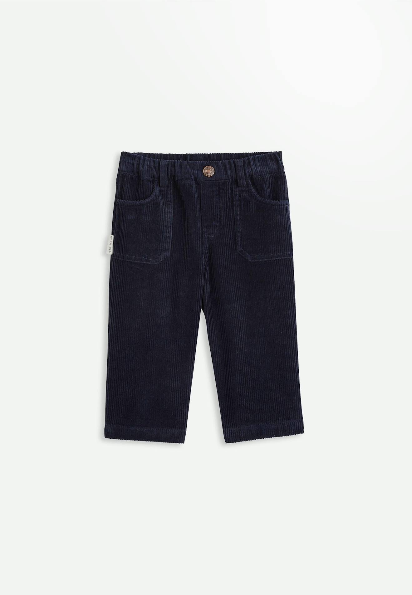 Pantalon En Velours Côtelé Maia Bleu