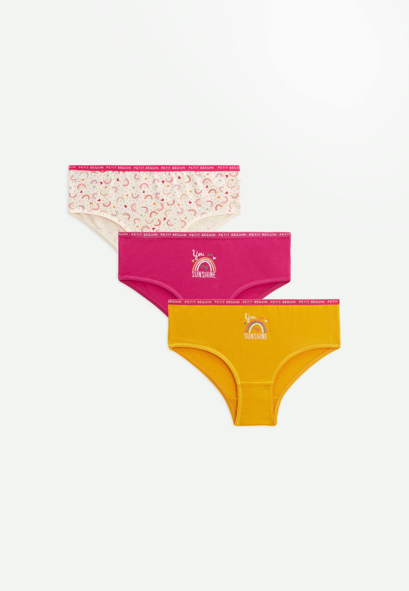 Lot De 3 Culottes Fille My Sunshine Rose