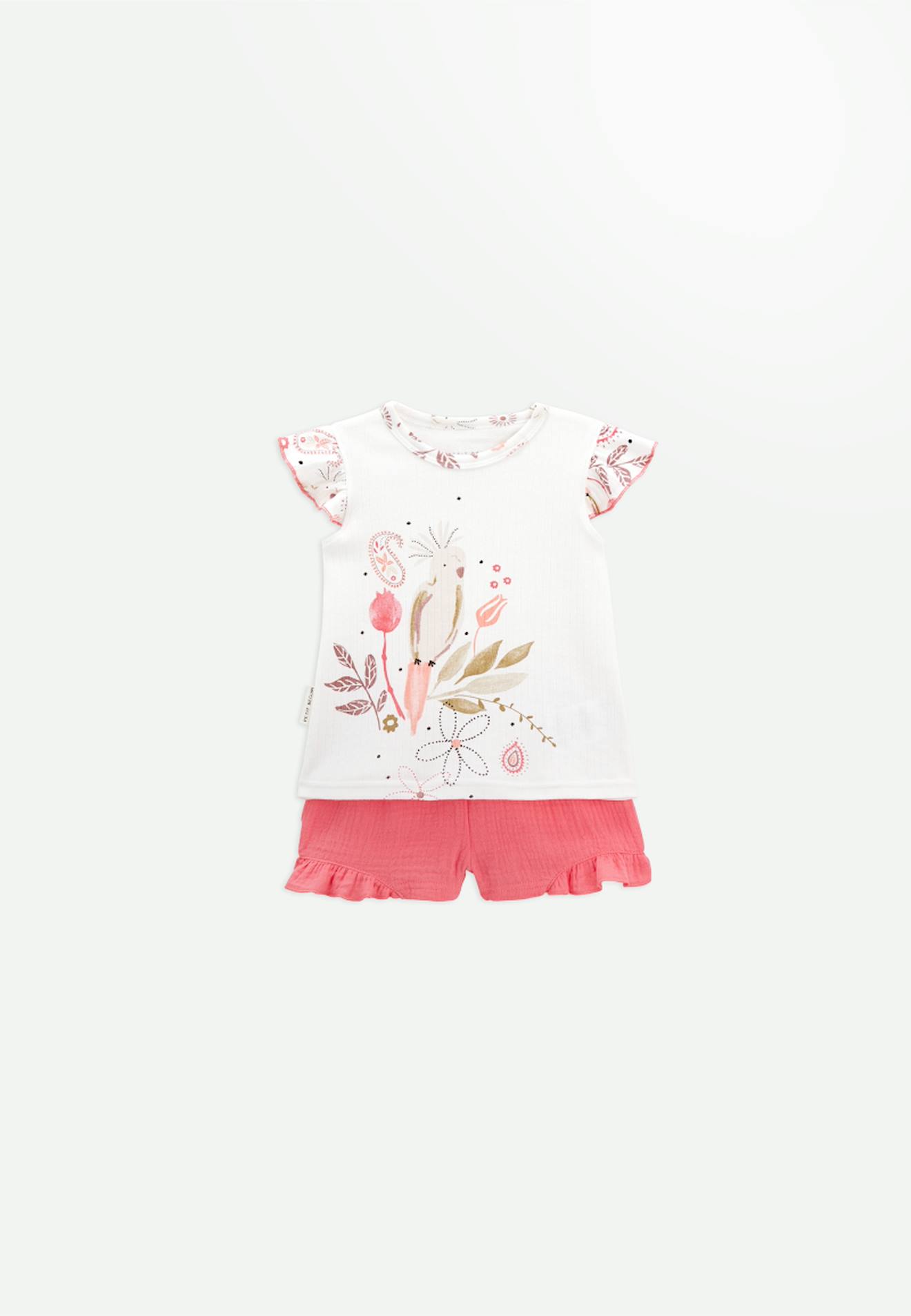 Pyjama Bébé Manches Courtes Haapiti Rose