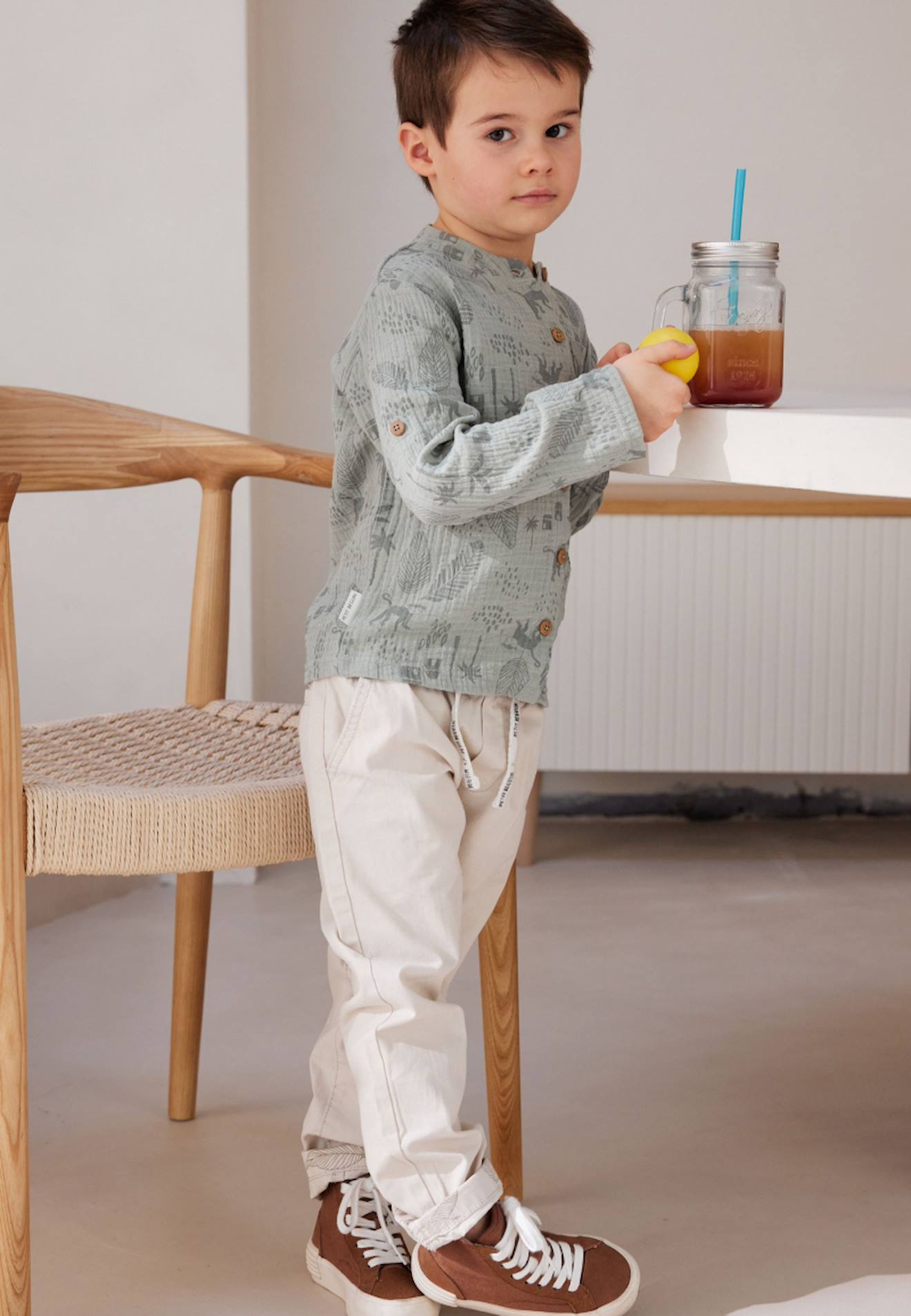 Pantalon Enfant Biarritz Ecru