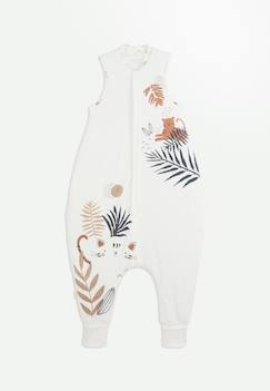Turbulette d'hiver en velours avec pieds retroussables gaufrette  - vertbaudet enfant