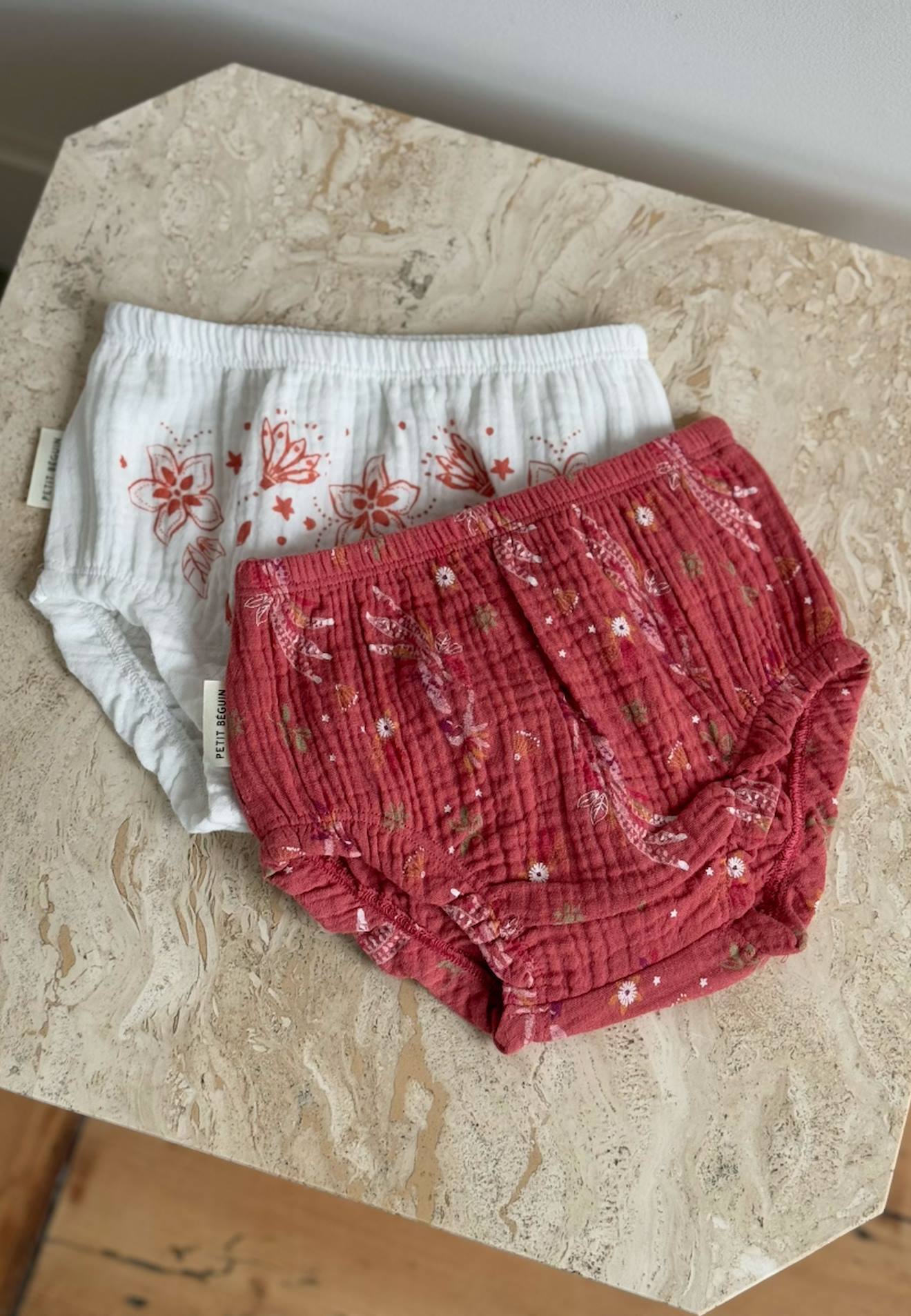 Lot De 2 Bloomers Bébé En Gaze De Coton Fiesta Rose