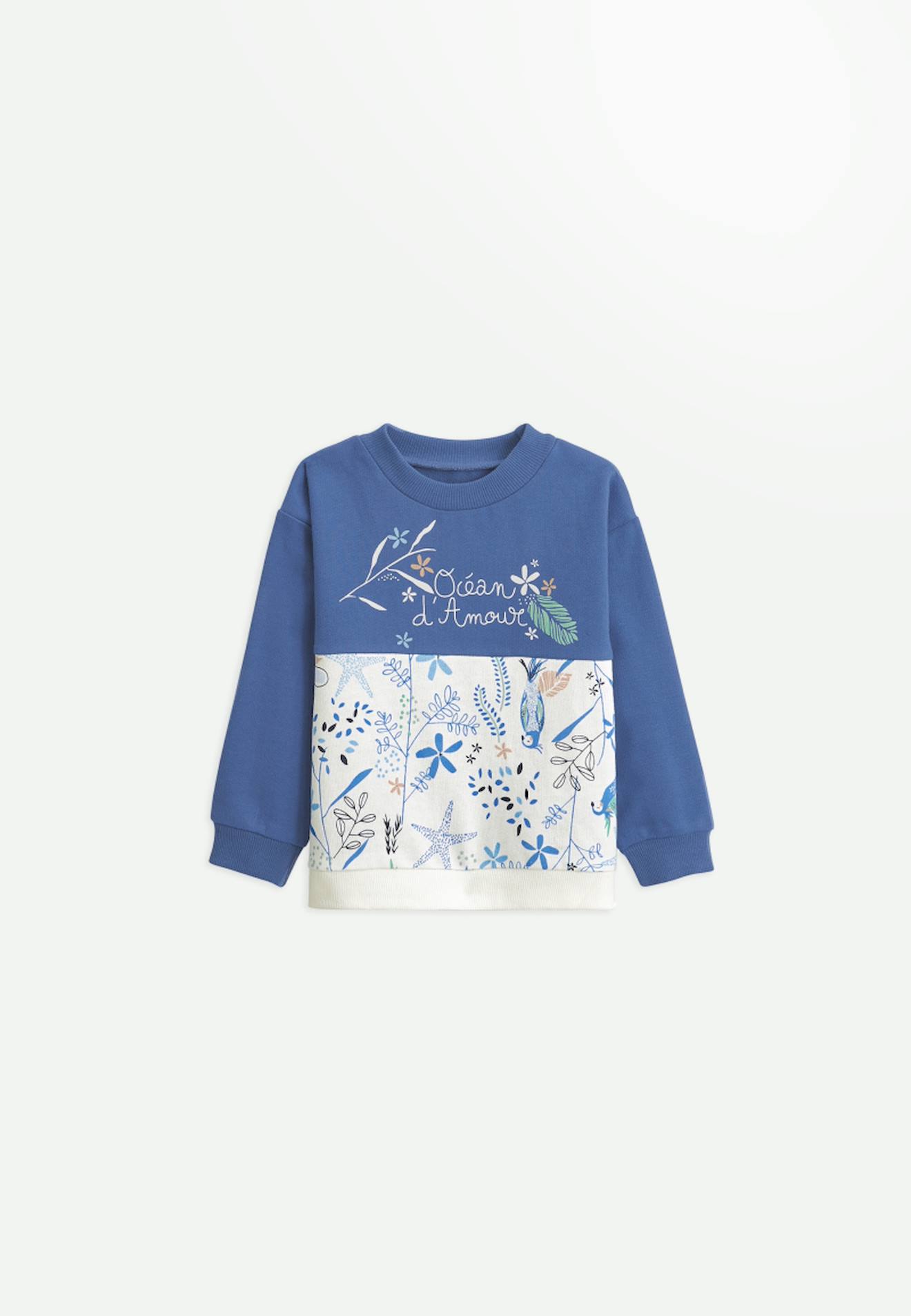 Sweat-shirt Bébé Océan D'amour Bleu
