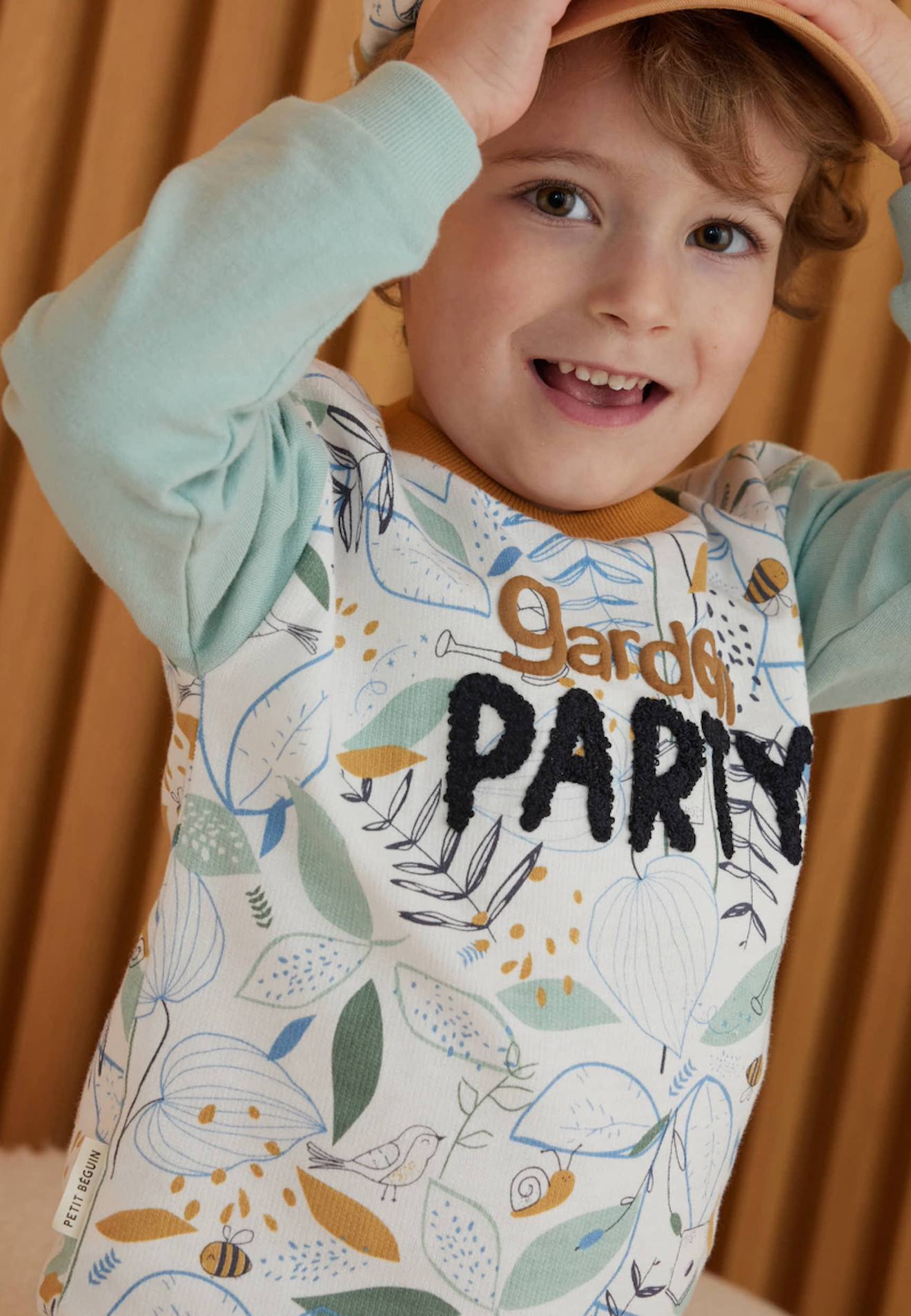 Sweat-shirt Bébé Garden Party Vert