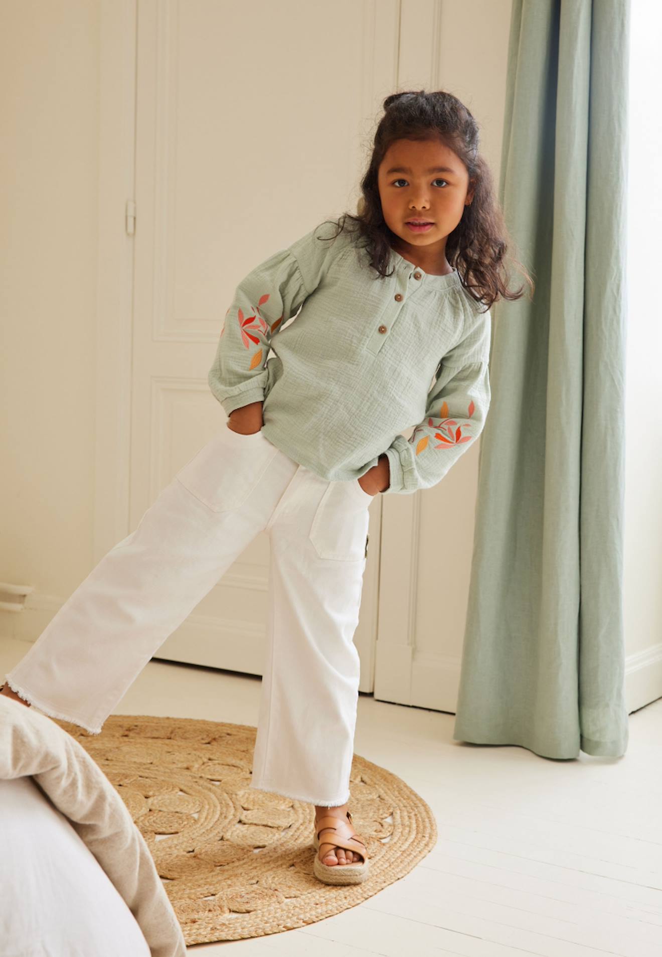 Pantalon Bébé Minaouet Blanc