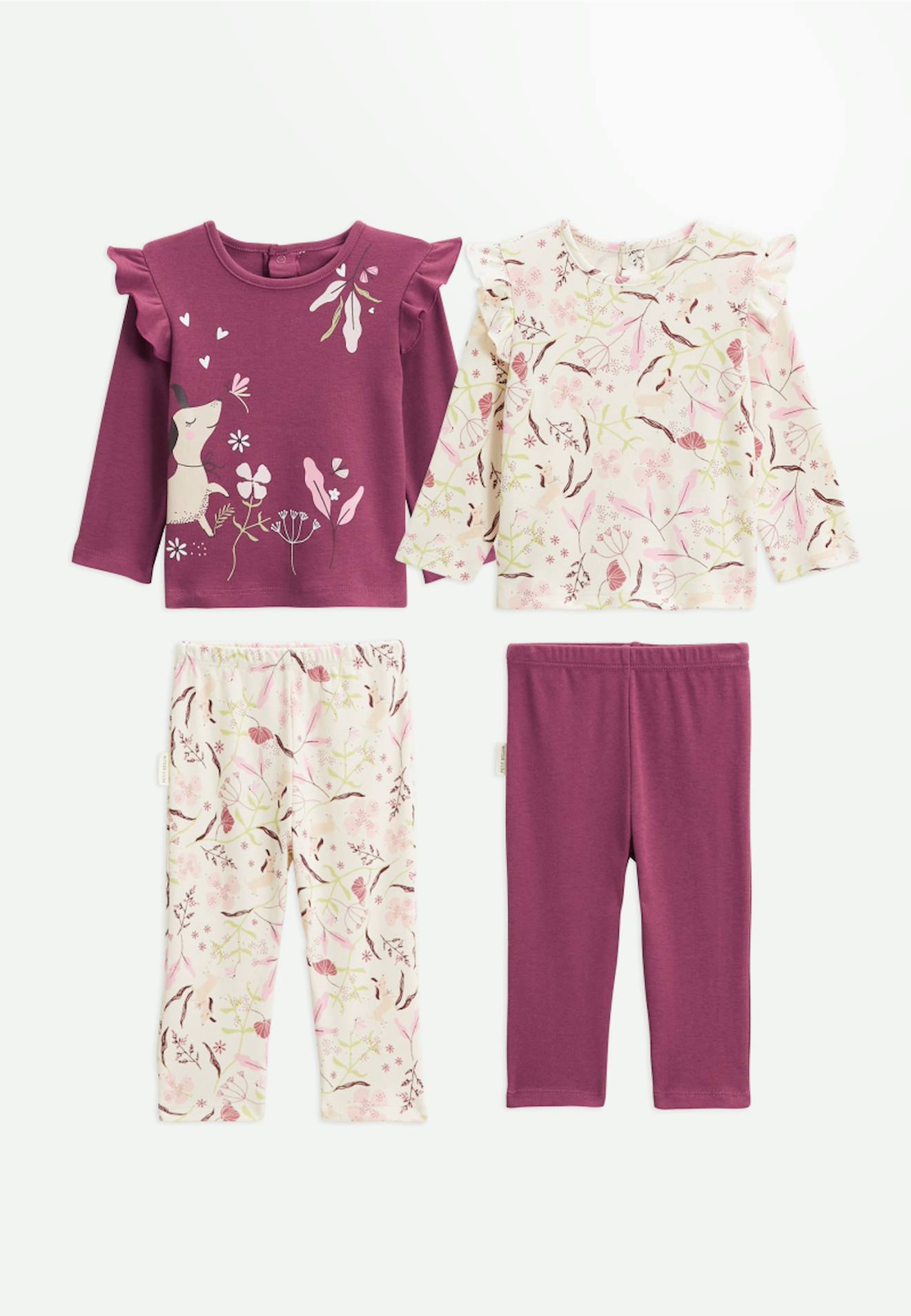 Lot De 2 Pyjamas Bébé Mila Rose