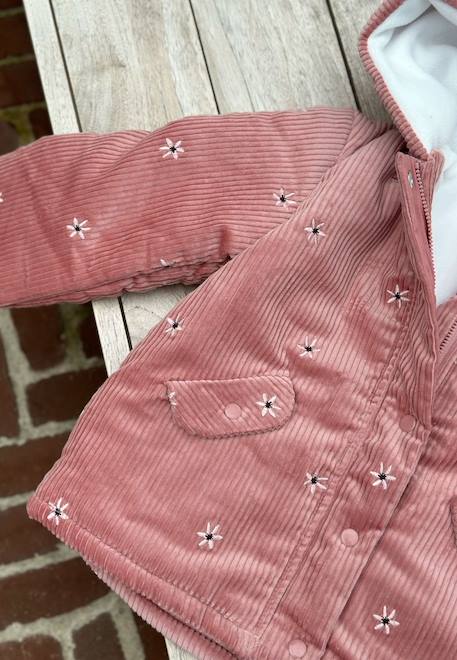 Manteau bébé velours côtelé intérieur polaire bloom Marron 3 - vertbaudet enfant 