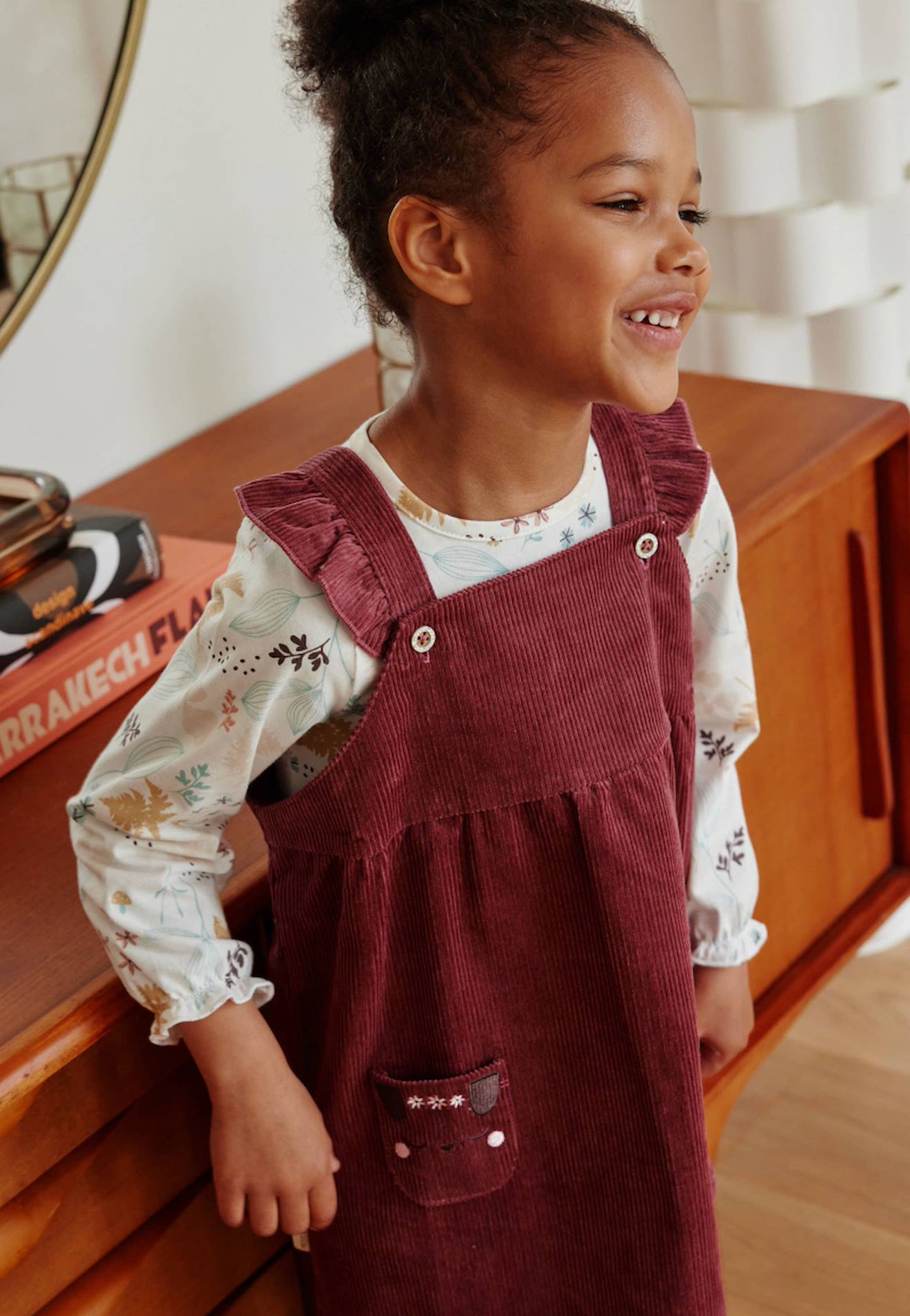 Robe Bébé En Velours Côtelé Mila Rose