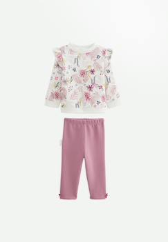 -Ensemble bébé sweat et legging en molleton louisa