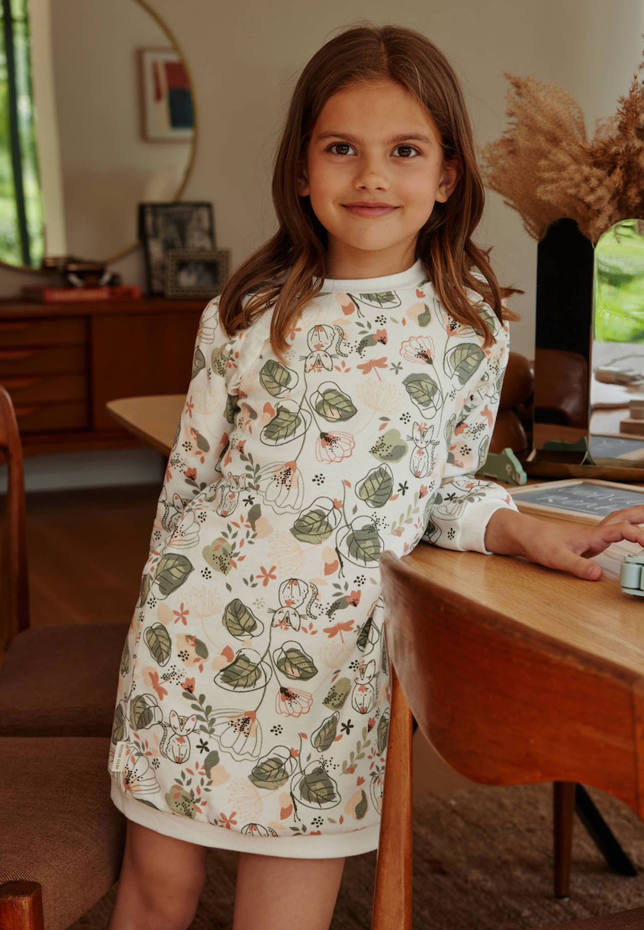 Robe Bébé En Molleton Lily Ecru