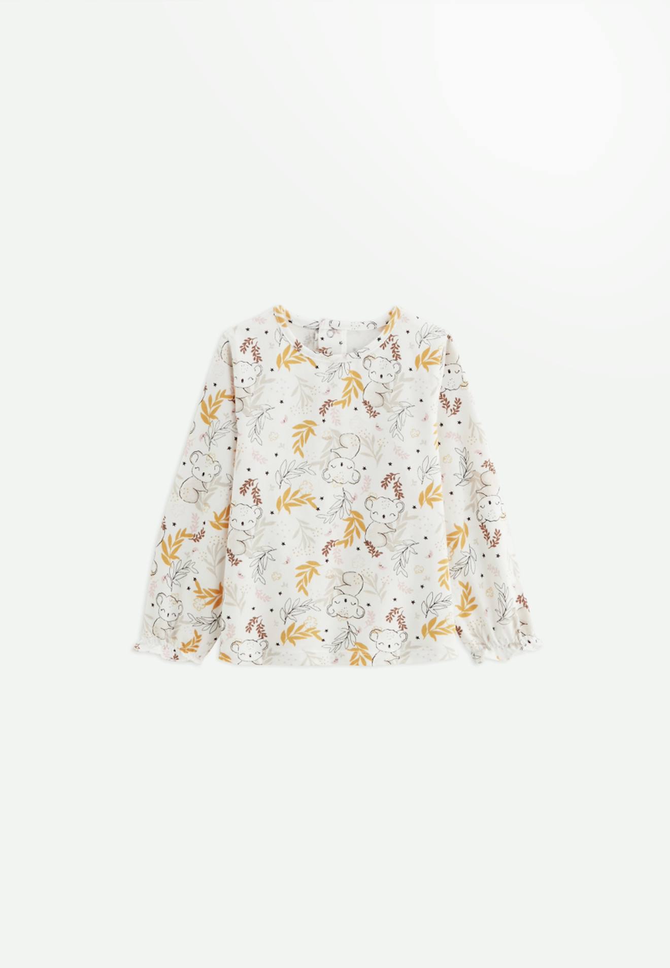 T-shirt Bébé Manches Longues Adele Ecru