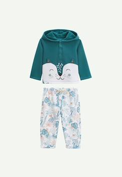 -Ensemble bébé sweat-shirt à capuche et pantalon en molleton roméo