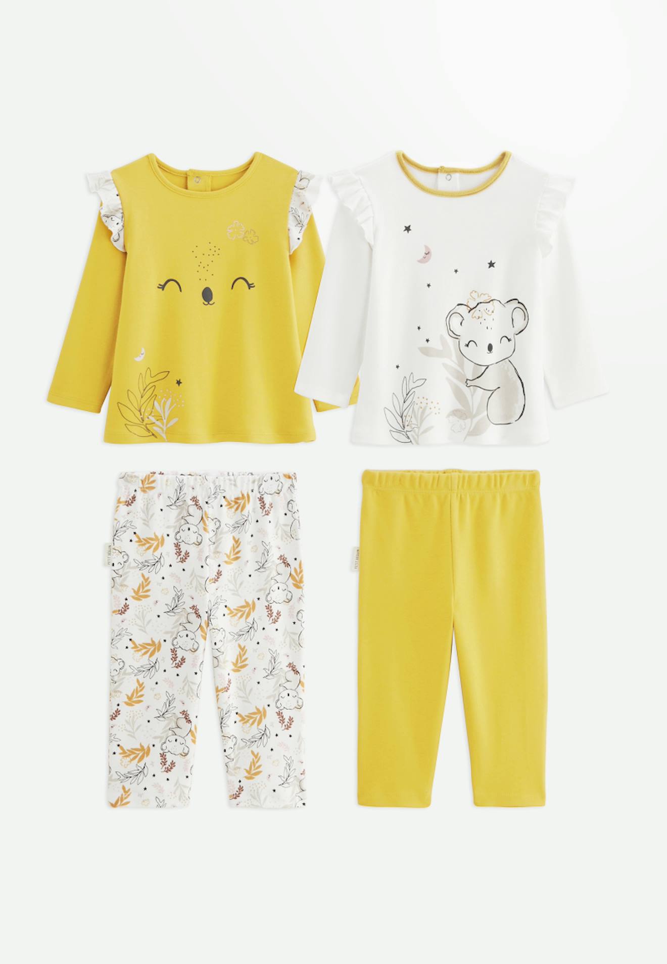 Lot De 2 Pyjamas Adele Jaune
