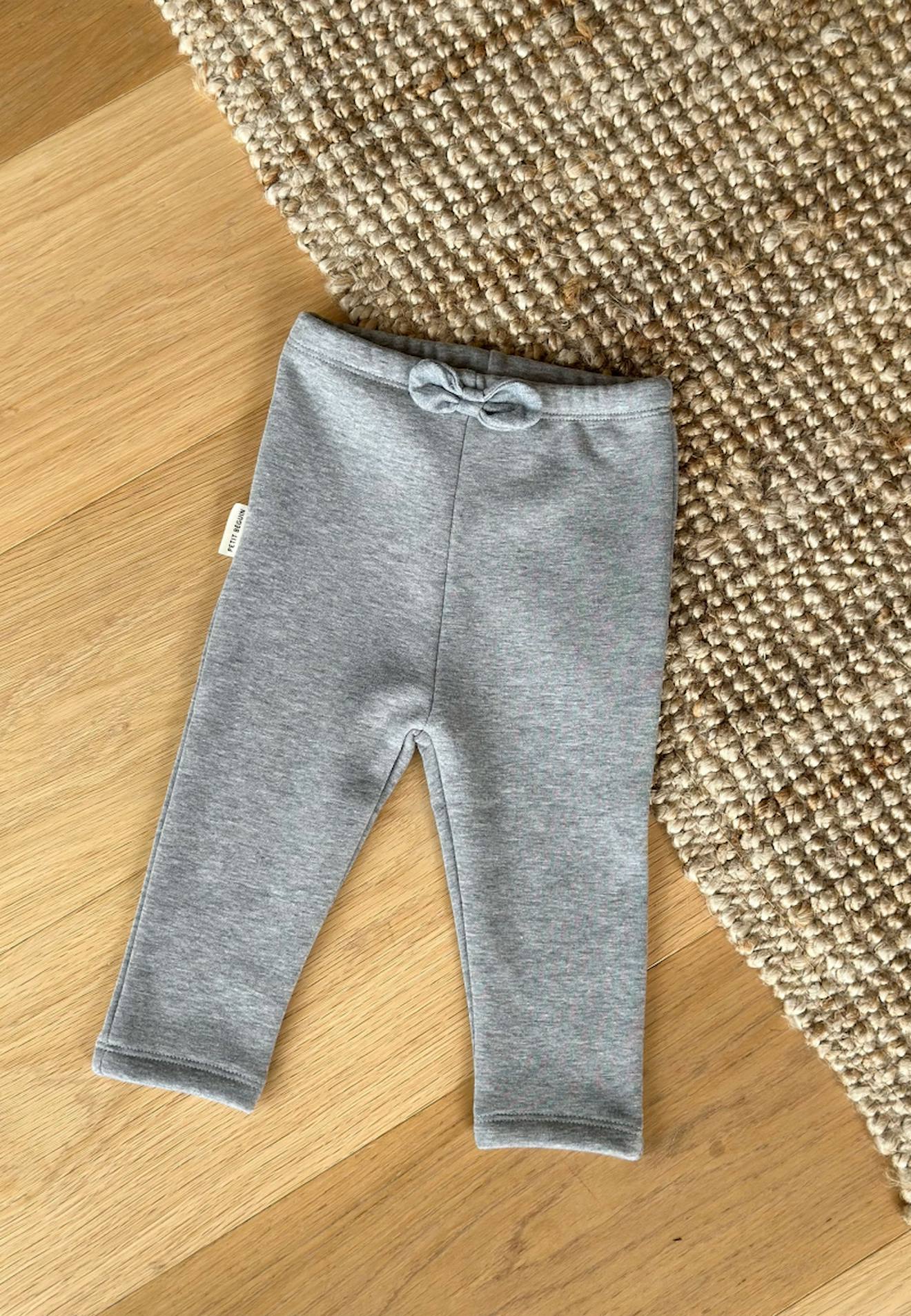 Legging Bébé En Molleton Ultra Chaud Lilo Gris