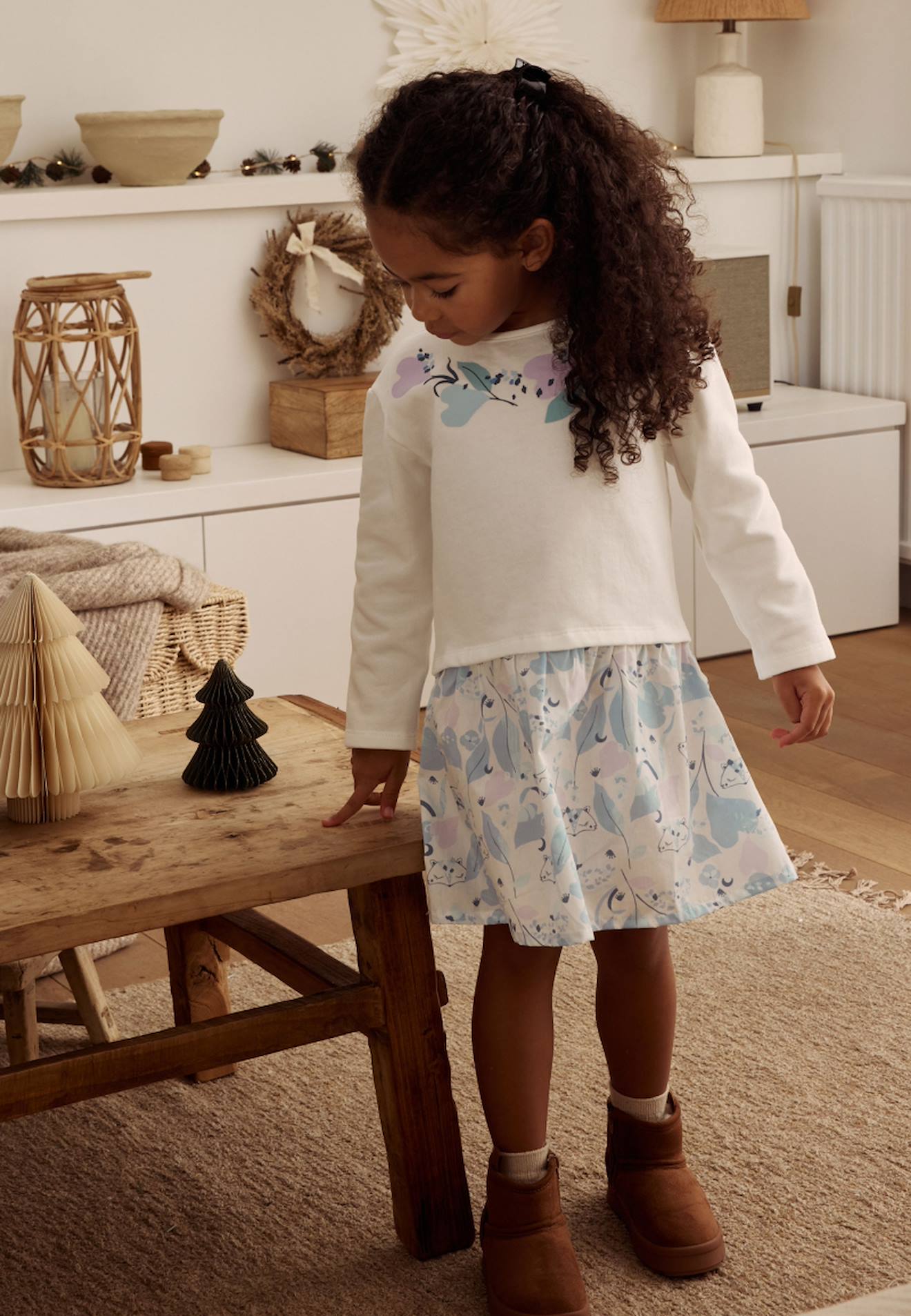 Robe Enfant En Molleton Polarmoon Bleu