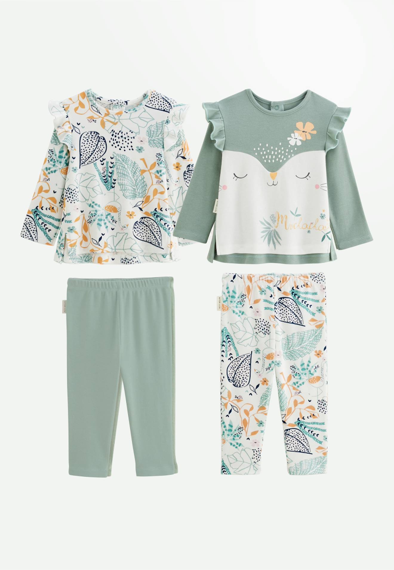 Lot De 2 Pyjamas Bébé Holamuchacha Ecru