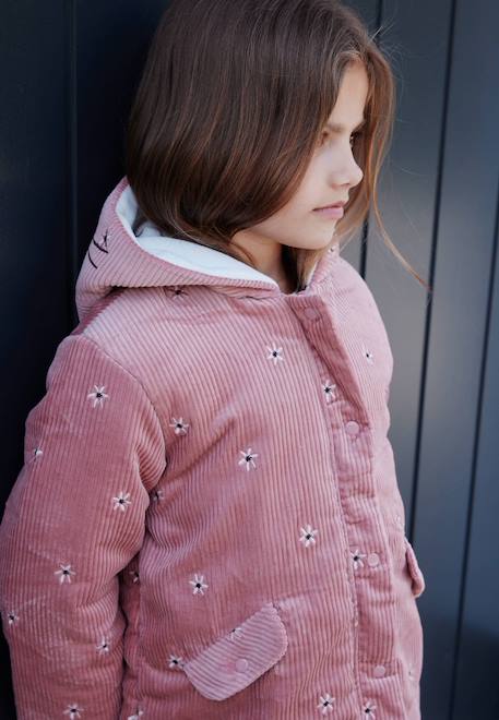 Manteau bébé velours côtelé intérieur polaire bloom Marron 5 - vertbaudet enfant 