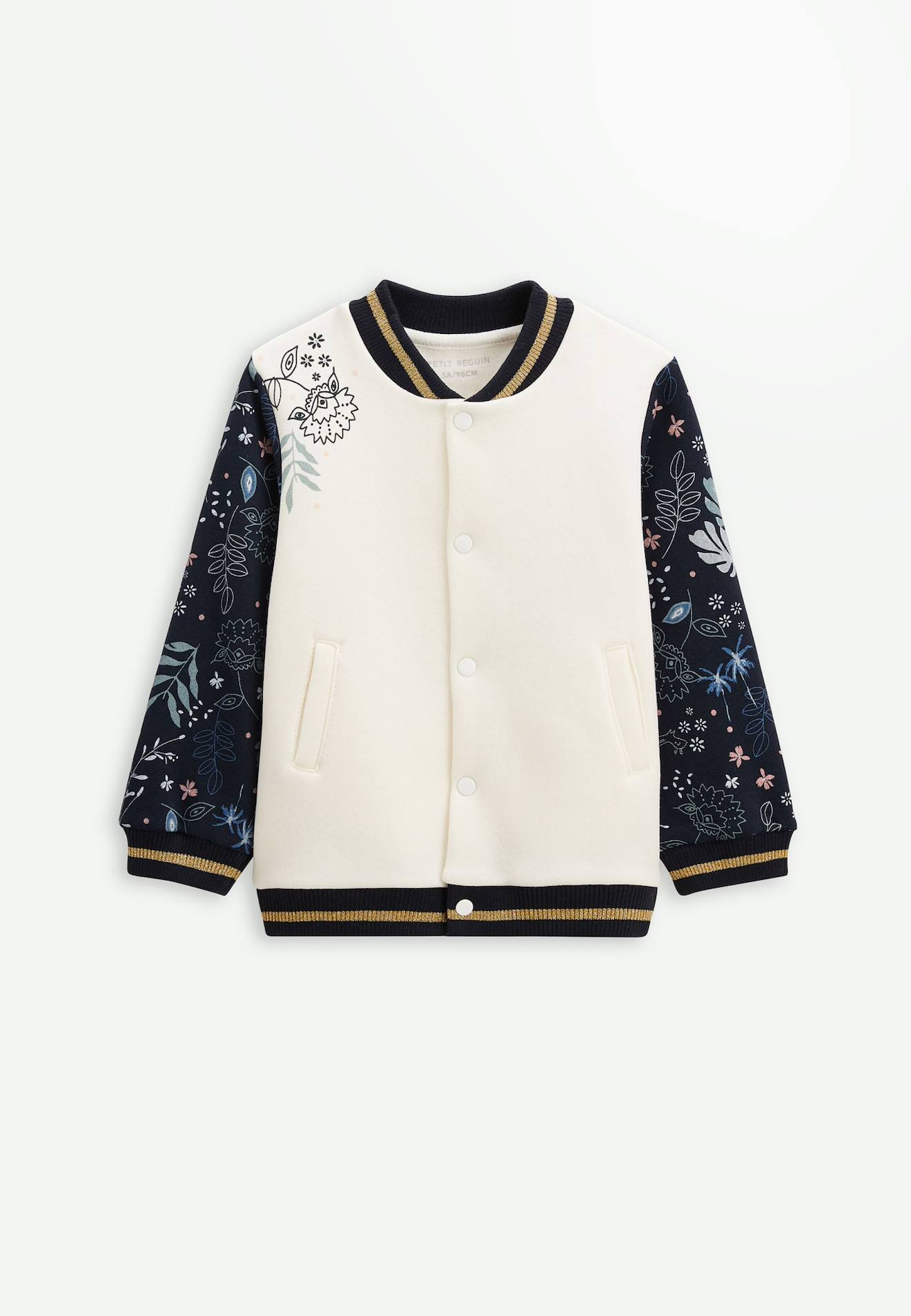 Veste Teddy Enfant En Molleton Belle De Nuit Bleu