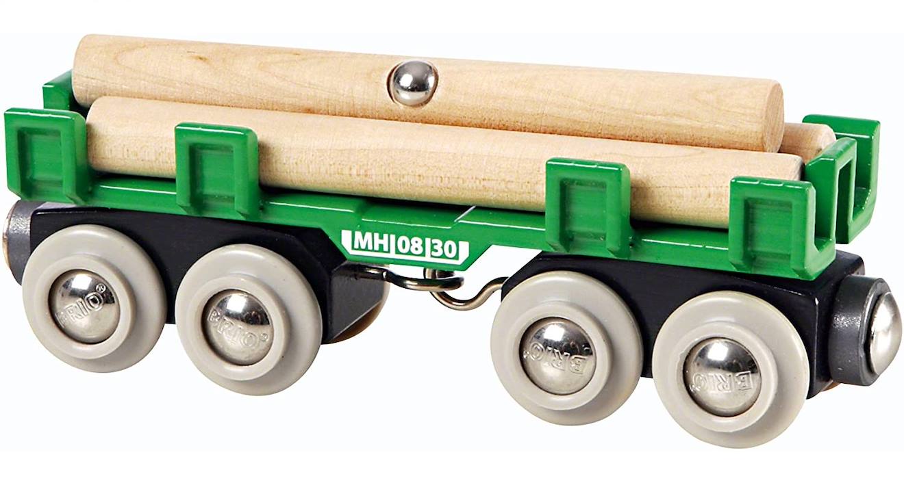 BRIO - Wagon Convoyeur De Bois Vert