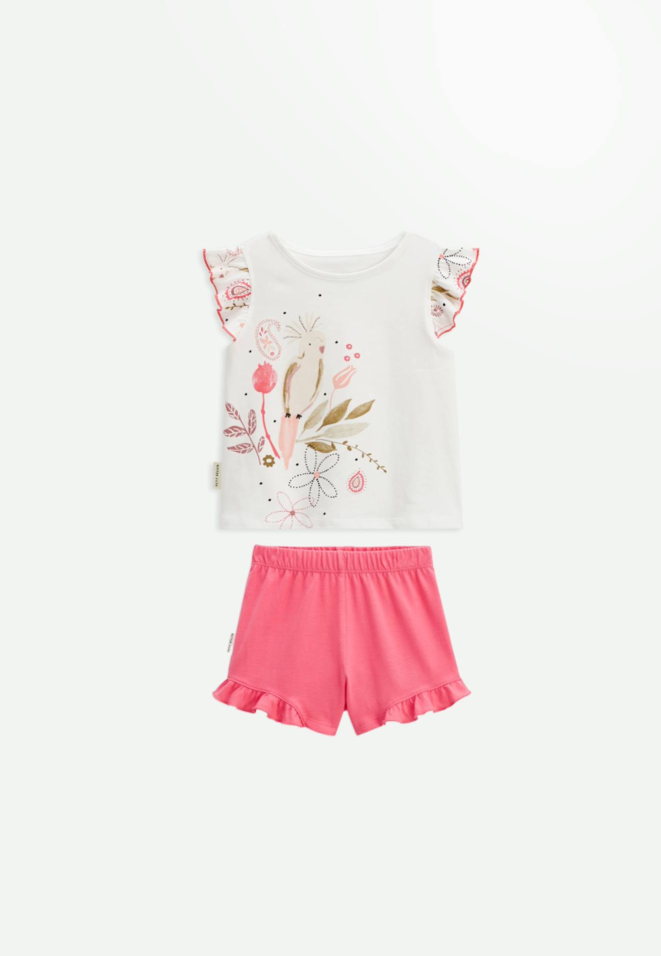 Pyjama Enfant Manches Courtes Haapiti Rose