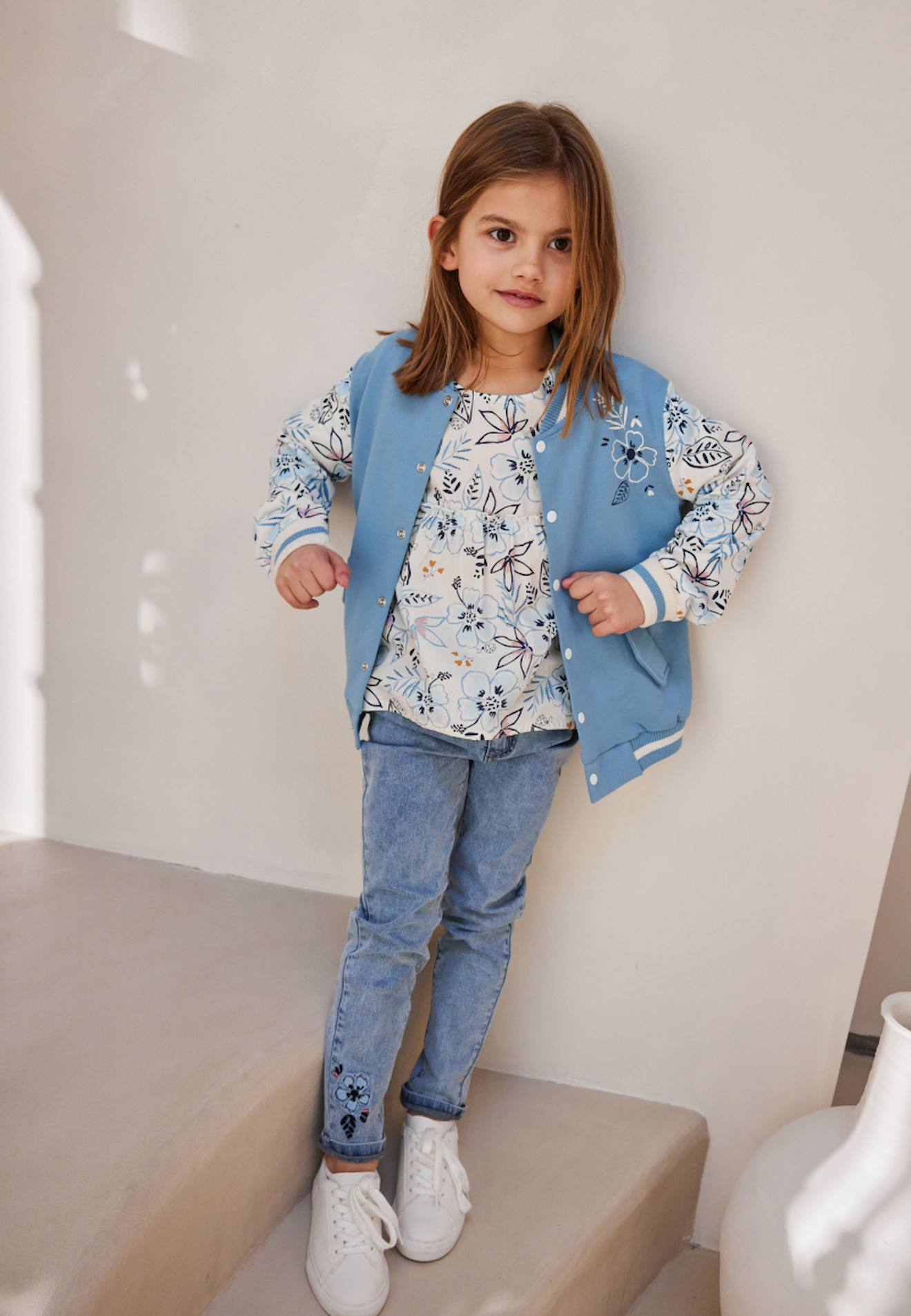 Veste Teddy Enfant Hélénie Bleu